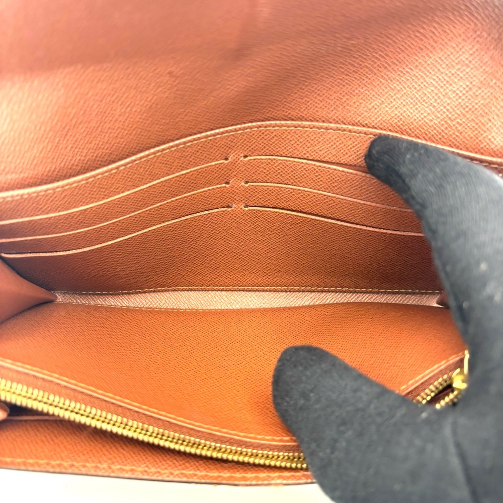 Louis Vuitton Brown Monogram Leather Wallet - Picture 8 of 12